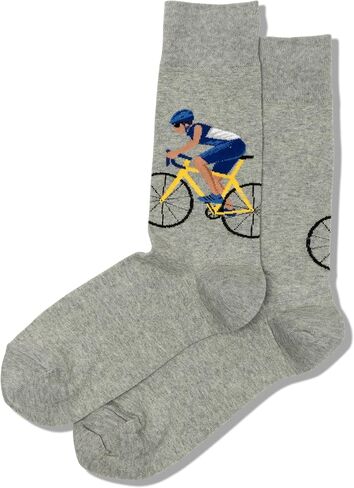Hot Sox Men's Let's Par-Tee Crew Socks 1 Pair, Green, Shoe Size: 6-12.5 in Kuwait