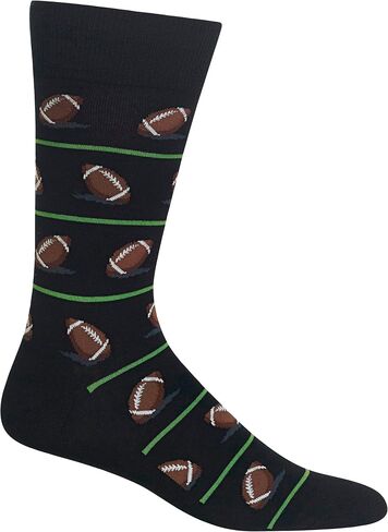 Hot Sox Men's Let's Par-Tee Crew Socks 1 Pair, Green, Shoe Size: 6-12.5 in Kuwait