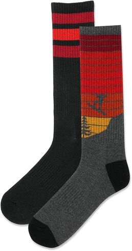 Hot Sox Men's Let's Par-Tee Crew Socks 1 Pair, Green, Shoe Size: 6-12.5 in Kuwait