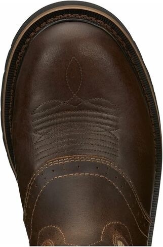 Justin Men's Superintendent Western Boot Round Toe Brown 8.5 D(M) US in Saudi Arabia