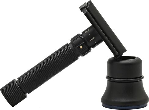 PEARL Flexi Adjustable Razor Version V12 - Adjustable Double Edge Safety Razor Made of Pure Brass Metal with 50 Premium Stainless Steel Blades, Adjust The Blade Exposure with A Turn of Dial for Milder to More Aggressive Shaves in Kuwait