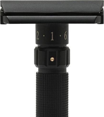 PEARL Flexi Adjustable Razor Version V12 - Adjustable Double Edge Safety Razor Made of Pure Brass Metal with 50 Premium Stainless Steel Blades, Adjust The Blade Exposure with A Turn of Dial for Milder to More Aggressive Shaves in Kuwait
