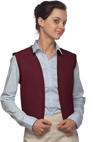 Averill's Sharper Uniforms Unisex Economy No Buttons or Pocket Vest, Medium(34-36), Brown in Saudi Arabia