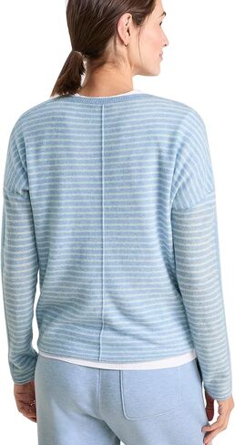vineyard vines Women's Seaspun Cashmere Striped Crewneck Sweater in Kuwait
