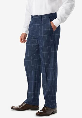 KingSize KS Signature Men's Big & Tall Easy Movement Plain Front Expandable Suit Separate Dress Pants in Saudi Arabia