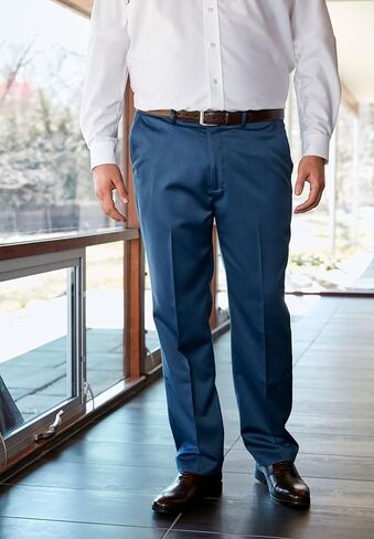 KingSize KS Signature Men's Big & Tall Easy Movement Plain Front Expandable Suit Separate Dress Pants in Saudi Arabia