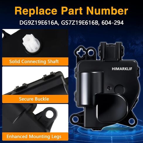 HVAC Heater Blend Aborator ، مدخل الهواء أو مشغل درجة الحرارة متوافق مع Ford Edge 2015-2022 Fusion 2013-2019 Lincoln MKZ 2013-2019 MKX استبدال# DG9Z19E616A GS7Z19E616 604-294 in Kuwait