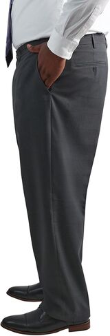 Haggar Men's Premium Comfort Dress Pant Reg. and Big & Tall Sizes, Navy, 44W x 32L in Saudi Arabia