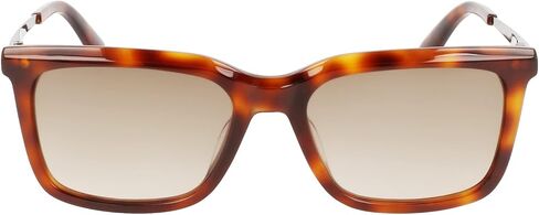 CALVIN KLEIN Men's CK22517S Rectangular Sunglasses, Striped Brown, One Size in Saudi Arabia
