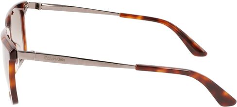 CALVIN KLEIN Men's CK22517S Rectangular Sunglasses, Striped Brown, One Size in Saudi Arabia