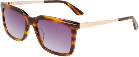 CALVIN KLEIN Men's CK22517S Rectangular Sunglasses, Striped Brown, One Size in Saudi Arabia
