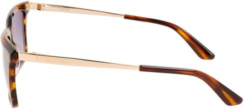 CALVIN KLEIN Men's CK22517S Rectangular Sunglasses, Striped Brown, One Size in Saudi Arabia