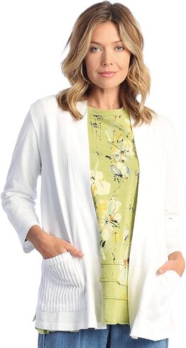 Jess & Jane Mineral Washed French Terry Kimono Jacket - M95 in Saudi Arabia