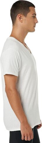 Hanes by Men's ComfortSoft V-Neck Undershirt 3-Pack, White, XL in Saudi Arabia