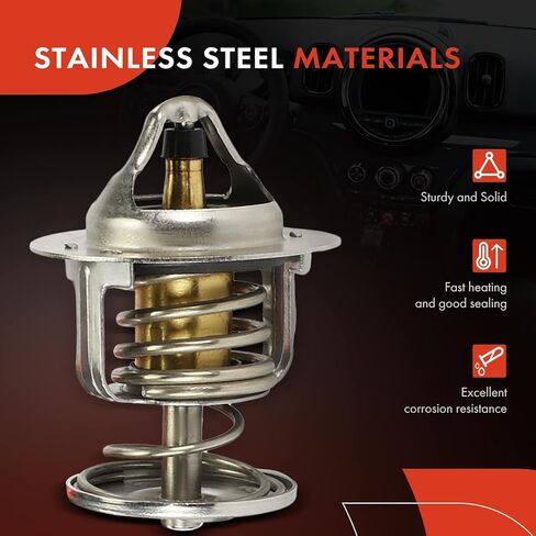 A -Premium Soolant Thermostat Housing Assembly متوافق مع Chevy و GMC و Pontiac و Cadillac و Buick & Workhorse Cars - 1997-2012 - Silverado ، Express ، Savana ، Corvette ، Yukon ، Escalade ، W16 ، W62 & More in Kuwait