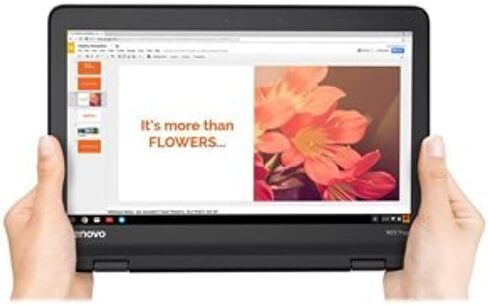 Lenovo 11.6 بوصة 300e Chromebook شاشة لمس LCD 2 في 1 - MediaTek M8173C رباعي النواة 2.1 جيجا هرتز 4 جيجا LPDDR3 32 جيجا ذاكرة فلاش Chrome OS موديل 81H00000US (متجدد) in Kuwait
