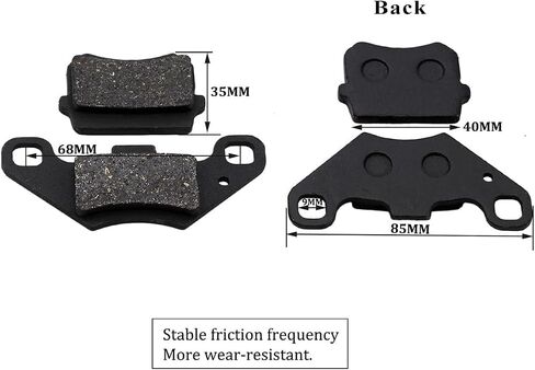 PRO BAT Rear Hydraulic Disc Brake System Caliper Rotor Left Hand Brake Lever Assembly for 50cc 70cc 90cc 110cc 125cc TaoTao Buyang Coolsport Sunl Chinese Quad Dirt Bike ATV Buggy (Black) in Saudi Arabia