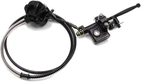 PRO BAT Rear Hydraulic Disc Brake System Caliper Rotor Left Hand Brake Lever Assembly for 50cc 70cc 90cc 110cc 125cc TaoTao Buyang Coolsport Sunl Chinese Quad Dirt Bike ATV Buggy (Black) in Saudi Arabia