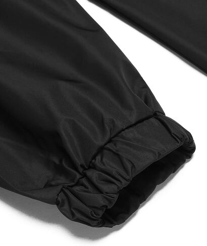 COOFANDY Men's Rain Jacket with Hood Waterproof Lightweight Outdoor Active Long Raincoat Cycling Hiking Jacket (Black*, Large) in Kuwait