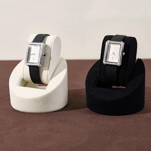 Oirlv Microfiber Watch Display Stand Showcase Jewelry Stand Watch Holder with Pillow(Creamy-white,Microfiber) in Saudi Arabia