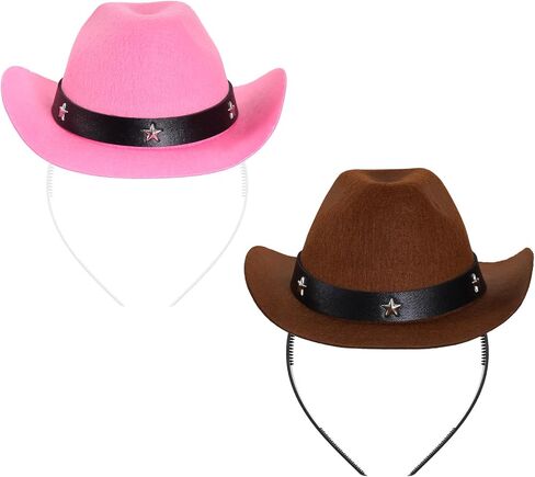 Mini Cowgirl Hat for Women Cowboy Hat With Bandana Cowgirl Accessories Halloween Western Party Supplies in Saudi Arabia