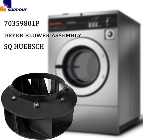 SURPOUF 70359801P Blower Fan Fits For Huebsch Speed Queen and Ipso Dryer Replaces 70123301, 70123301P, 70248601, 70248601P, 70359801, TU20281, TU21120, TU218171 in Saudi Arabia