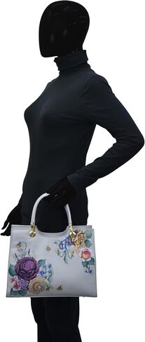 Anuschka Women's Original Hand-Painted Leather Medium Satchel in Saudi Arabia