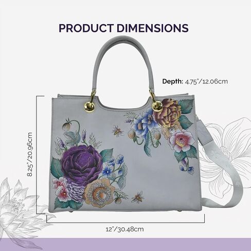 Anuschka Women's Original Hand-Painted Leather Medium Satchel in Saudi Arabia