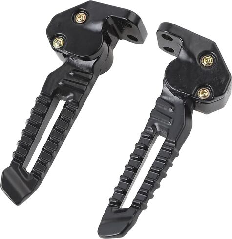 Minho Flodable Motorcycle Footpegs Made of Aluminum Alloy Material Compatible with Yamaha Zuma 125 2022-2024,Cygnus 2018-2024,Gold Color in Saudi Arabia
