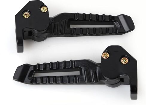Minho Flodable Motorcycle Footpegs Made of Aluminum Alloy Material Compatible with Yamaha Zuma 125 2022-2024,Cygnus 2018-2024,Gold Color in Saudi Arabia