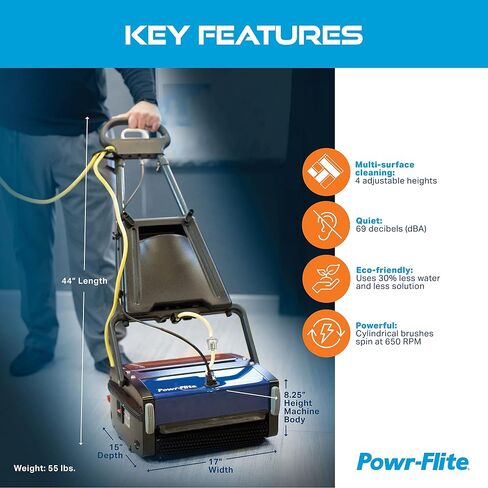 Powr-Flite PFMW14 Automatic Multiwash Scrubber, 650 RPM in Kuwait