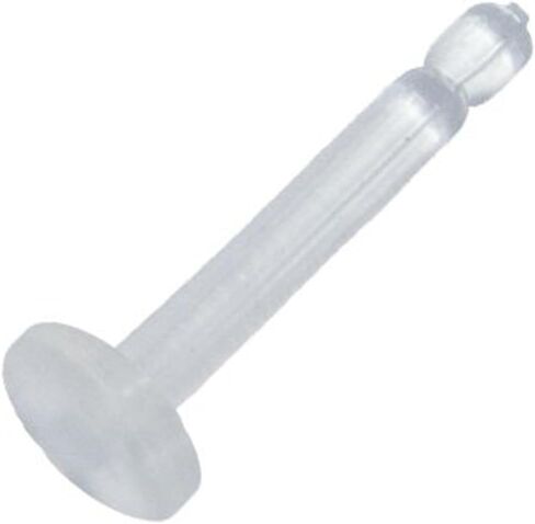 Nose bone retainer 16g Clear and Bioflex in Saudi Arabia