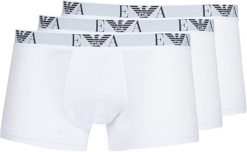 Emporio Armani Men's 3 Pack Trunks, Black in Kuwait