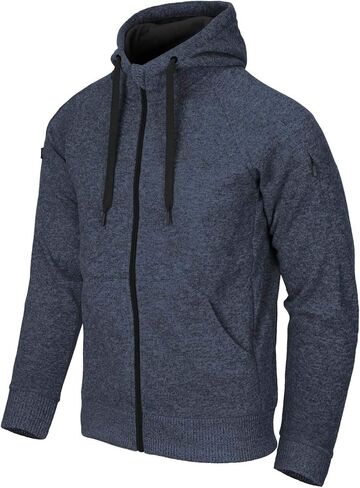 Helikon-Tex Covert Tactical Hoodie Full Zip Melange Blue in Kuwait