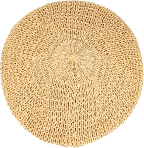 Women Summer Straw Woven Sunhat Beret Artist Painter Sun Hat Cap in Saudi Arabia
