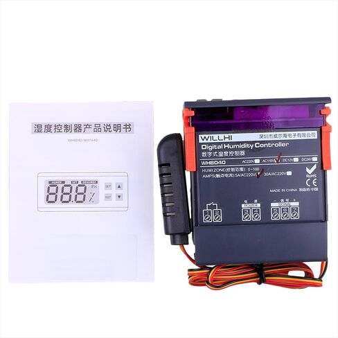 szzijia 110V Digital Air Humidity Temperature Control Controller WH8040 Range 1%~99% in Saudi Arabia
