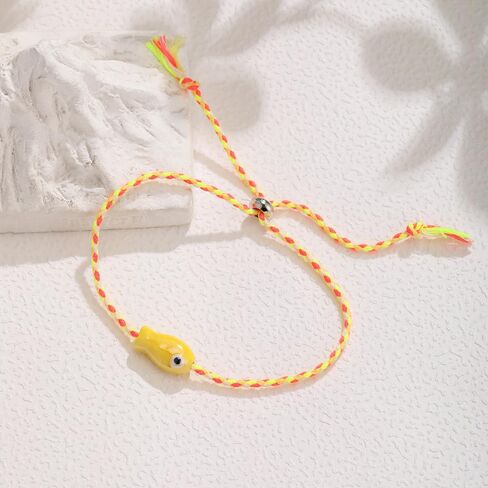 Fish Bracelet Anklet Surfer Colored Adjustable Rope Bracelet Hawaii Beach Summer Beach Women and Men Jewelry in Saudi Arabia