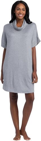 Softies Ultra Soft Dream Jersey Cowl Neck Lounger with Side Seam Pockets, Lightweight Fabric for Casual & Loungewear in Saudi Arabia