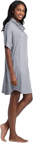Softies Ultra Soft Dream Jersey Cowl Neck Lounger with Side Seam Pockets, Lightweight Fabric for Casual & Loungewear in Saudi Arabia