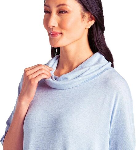Softies Ultra Soft Dream Jersey Cowl Neck Lounger with Side Seam Pockets, Lightweight Fabric for Casual & Loungewear in Saudi Arabia