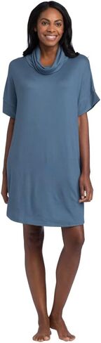 Softies Ultra Soft Dream Jersey Cowl Neck Lounger with Side Seam Pockets, Lightweight Fabric for Casual & Loungewear in Saudi Arabia
