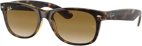 Ray Ban RB2132 NEW WAYFARER 622/17 52M Rubber Black/Grey Mirror Blue Sunglasses For Men For Women in Saudi Arabia