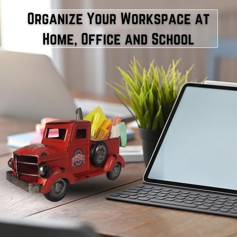 Hanna's Handiworks NCAA Retro Truck Vintage Farmhouse Table Decor, Desktop Storage | Show Off Your School Spirit | Decorate for Any Holiday or Occasion in Saudi Arabia
