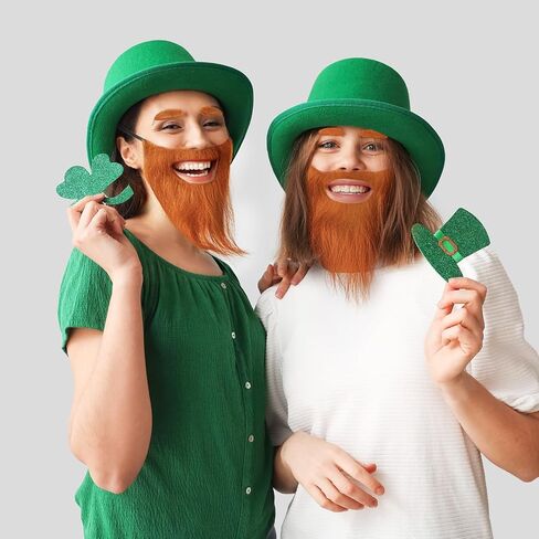 Zeyune 3 Set Fake Beard with Eyebrow Old Man Mustache Costume Halloween Accessories for Party Cosplay in Saudi Arabia