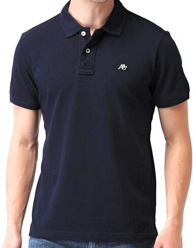 AEROPOSTALE Men's Solid Uniform Logo Rugby Polo Shirt in Kuwait