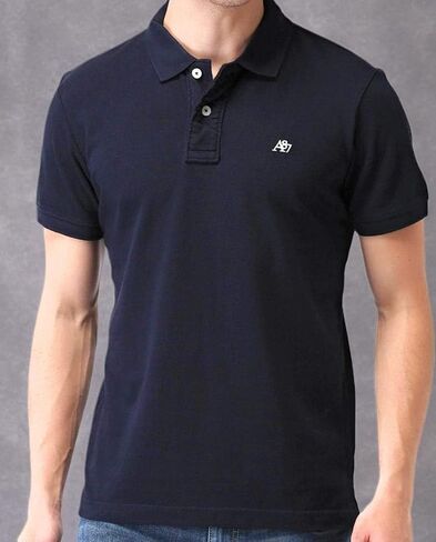 AEROPOSTALE Men's Solid Uniform Logo Rugby Polo Shirt in Kuwait
