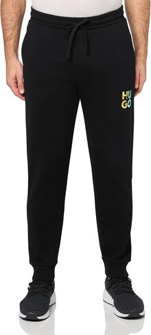 Hugo Men's Stack Logo Cotton Cotton Pants in Saudi Arabia