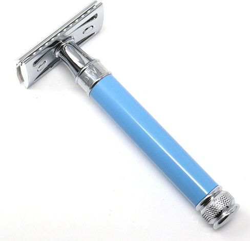 Double Edge Safety Razor, Regular Handle, Imitation Ivory and Gold Plated Octagonal in Saudi Arabia