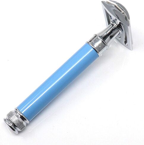 Double Edge Safety Razor, Regular Handle, Imitation Ivory and Gold Plated Octagonal in Saudi Arabia