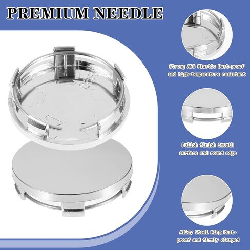 4 Pcs Hub Caps, 60mm Wheel Center Caps Rim Hub Replacement Center Covers Universal ABS Snap-in Wheel Center Hubcaps Plastic Polished Surface for Rims Most Cars Car Accessories Wheel Hubs(Black) in Saudi Arabia